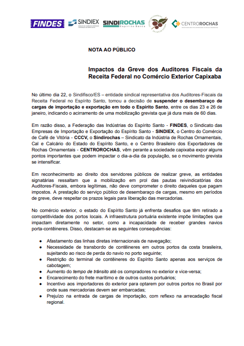 sindifisco comunicado